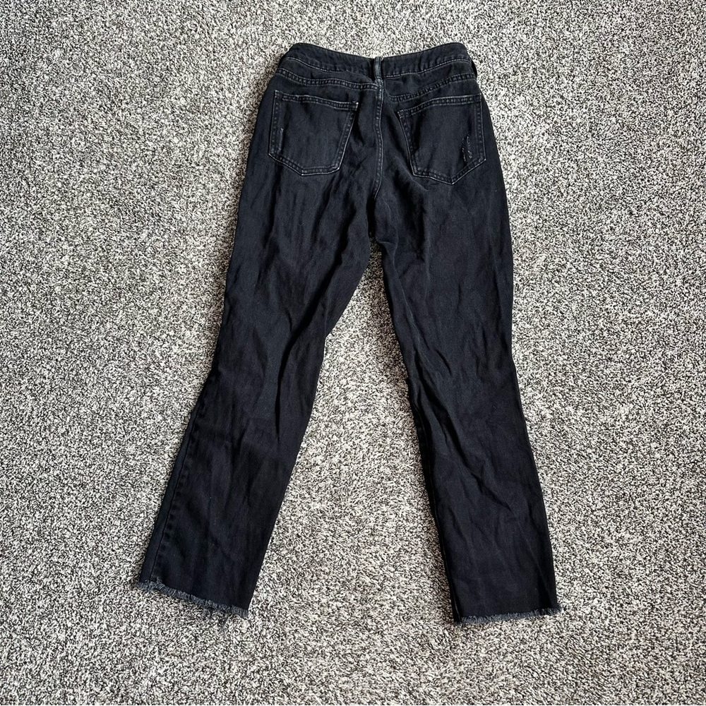 PacSun high rise mom jeans black wash distressed - Picture 2 of 5